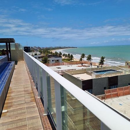 Confortável Flat com piscina de borda infinita na cobertura Cabedelo Esterno foto