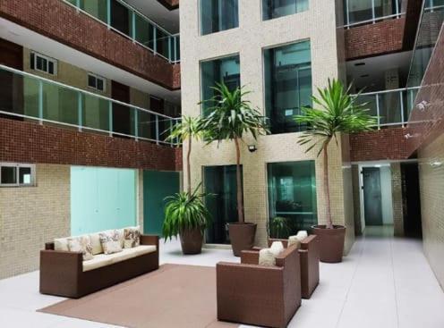 Confortável Flat com piscina de borda infinita na cobertura Cabedelo Esterno foto