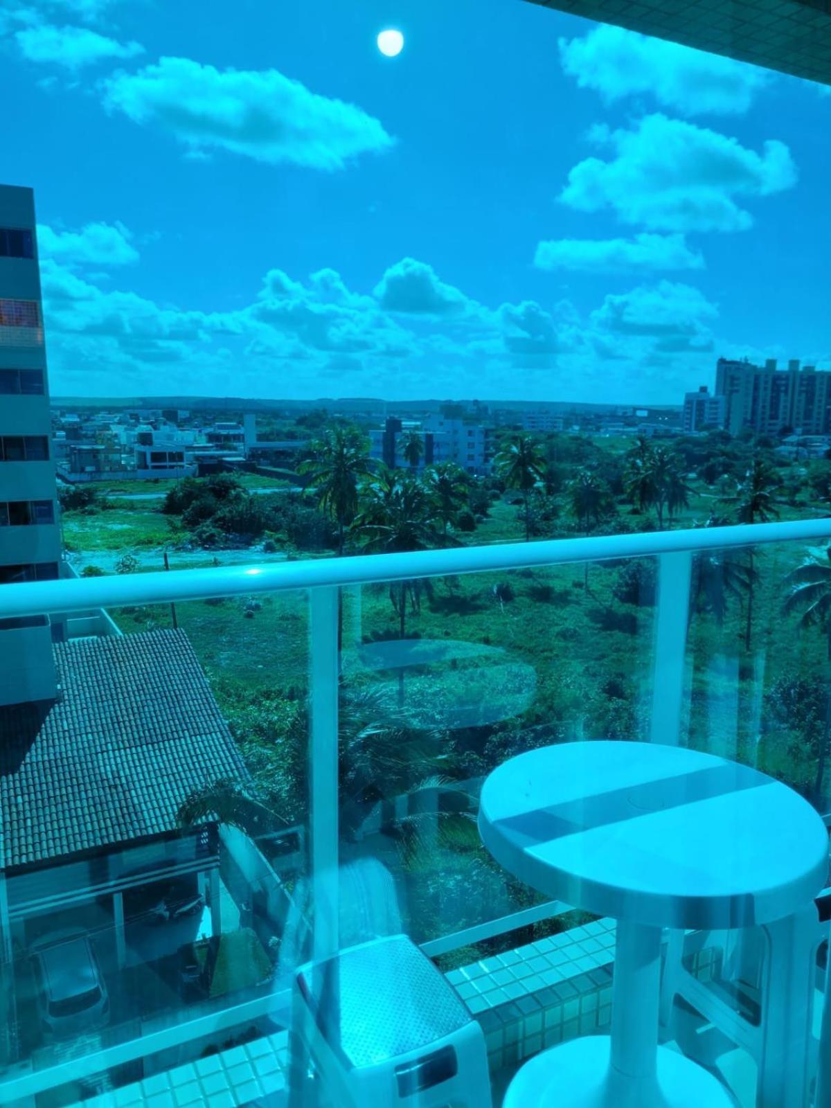 Confortável Flat com piscina de borda infinita na cobertura Cabedelo Esterno foto